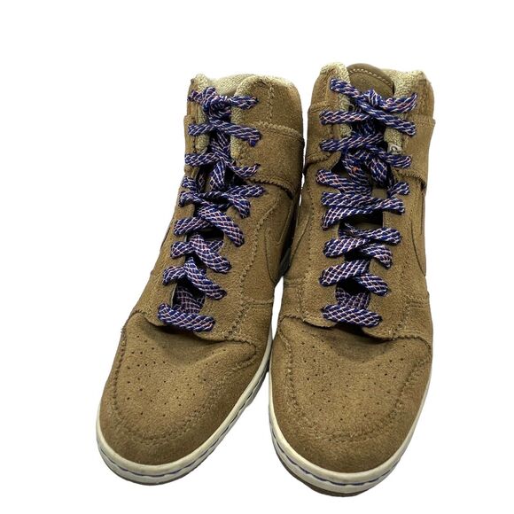 Nike Sneakers 2012 Dunk Sky Hi Hidden Wedge Filbert Bamboo SZ 9 Air Force Presto - Picture 2 of 16